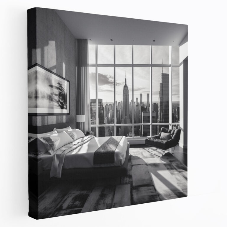 Cityscape Retreat Canvas Print - Hotel, Canvas, Canvas Wall Art, Wall Decoration