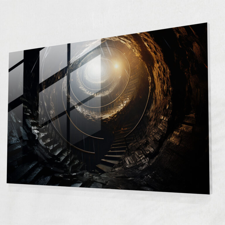 Enigmatic Hypnosis Glass Wall Art - Hypnosis, Hypnosis, Wall Decoration, Darkness