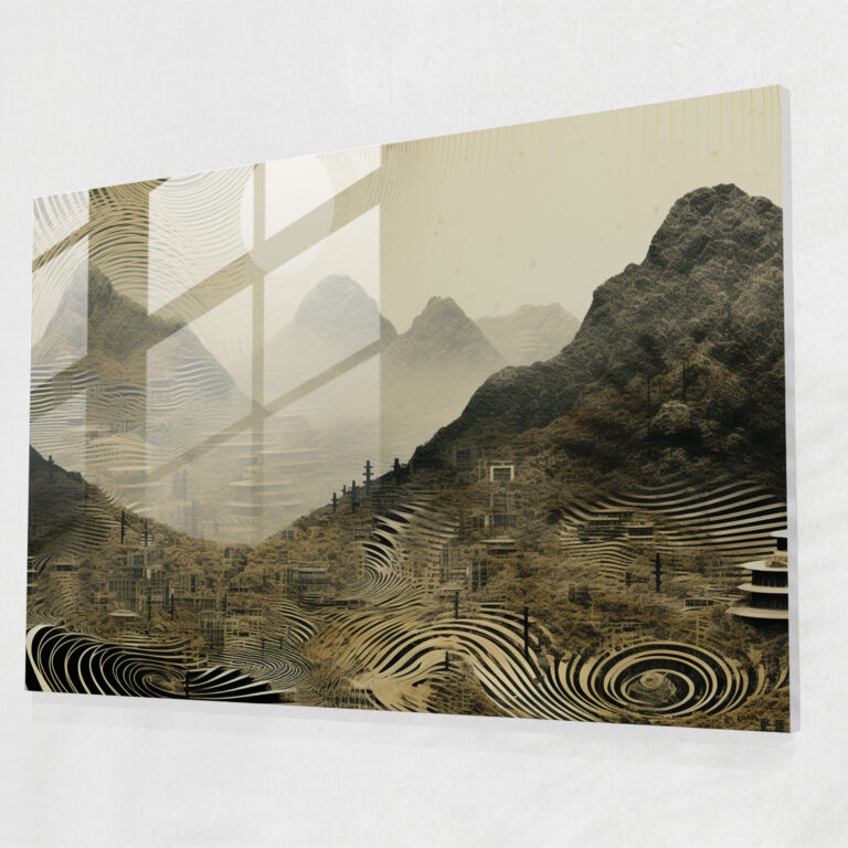Hypnosis Wall Decoration - Hypnosis, Glass Wall Art, Captivating, Digital Art Collage