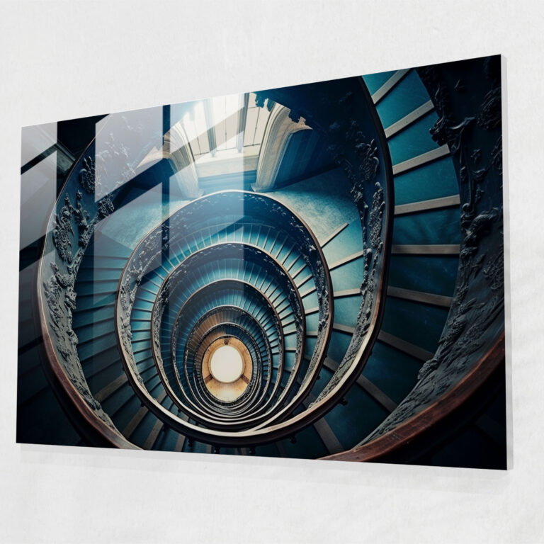 Hypnosis Glass Wall Art - Subconscious Spiral - Hypnosis, Subconscious Mind, Captivating, Glass Print
