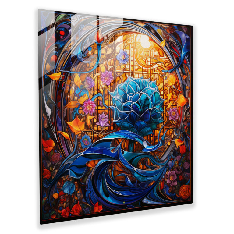 Holy Quran Stained Glass Print - Holy Quran, Modern Art, Wall Decoration, Elegance