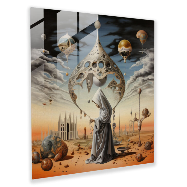 Holy Quran Surrealist Glass Print - Holy Quran, Home Decoration, Glass Art, Wall Decoration