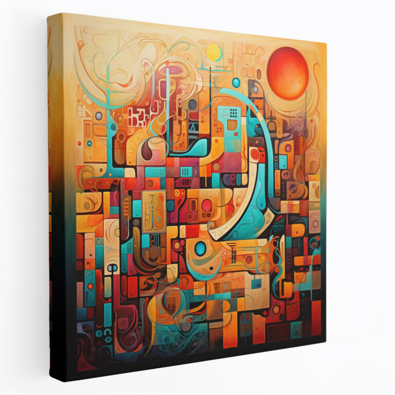Holy Quran Wall Art - Contemporary Islamic Abstract Canvas Print - Holy Quran, Holy Quran, Canvas, Abstract Design