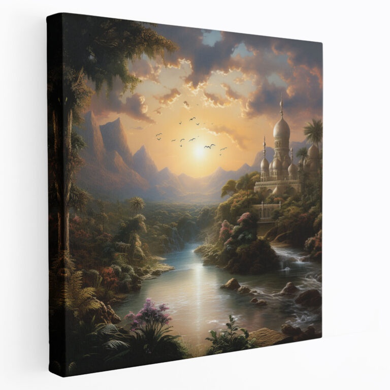 Holy Quran Canvas Print - Majestic Landscape Scenery - Holy Quran, Canvas Print, Canvas Wall Art, Wall Art
