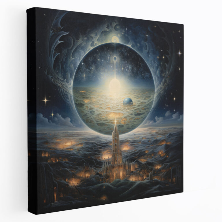 Holy Quran Canvas Print - Heavenly Celestial Imagery - Holy Quran, Canvas Wall Art, Wall Decoration, Canvas Print