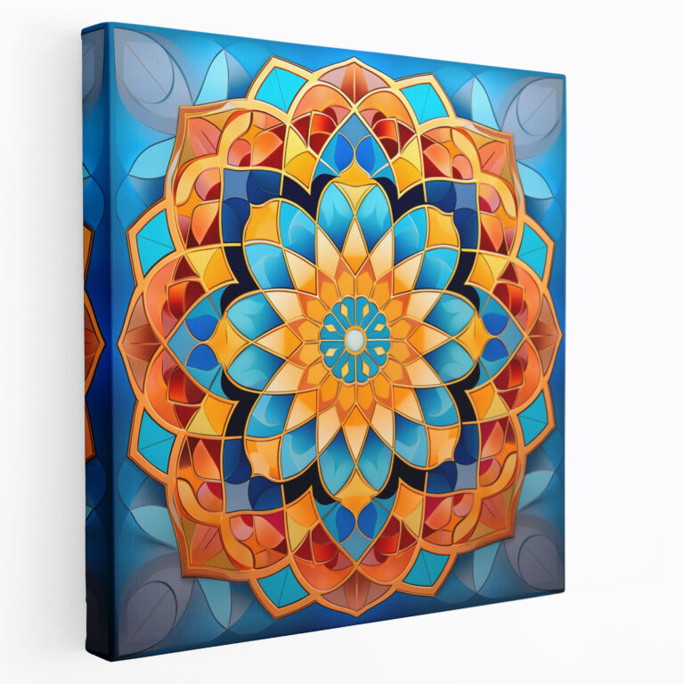 Islamic Geometry Canvas Print - Holy Quran, Wall Art, Harmony, Canvas
