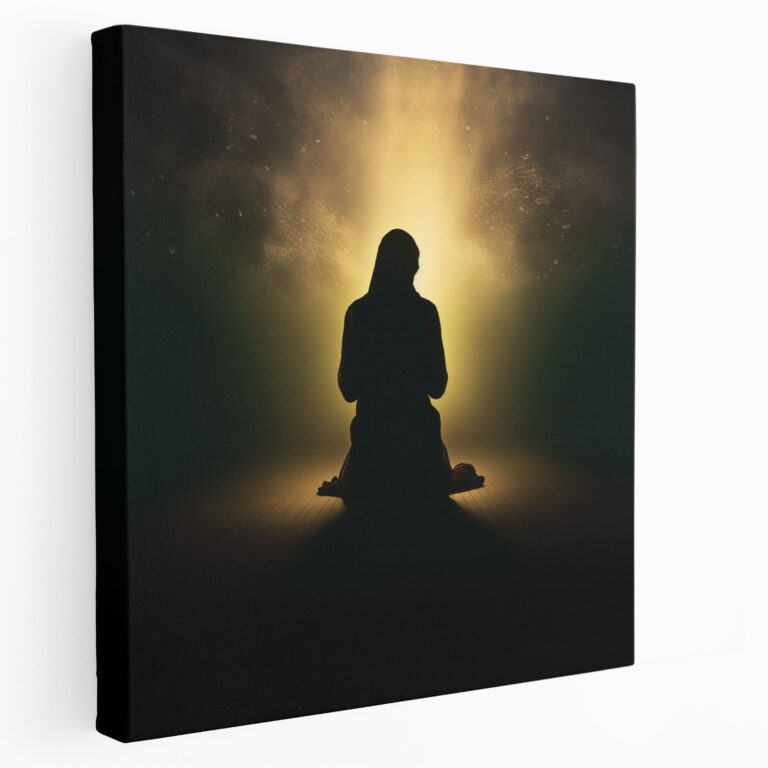 Praying Person Canvas Print - Holy Quran, Impact, Praying Person, Canvas