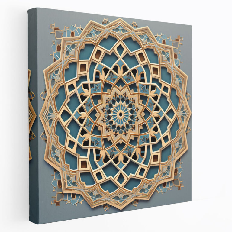 Holy Quran Canvas Print - Islamic Geometric Pattern - Holy Quran, Holy Quran, Canvas Wall Art, Canvas Print