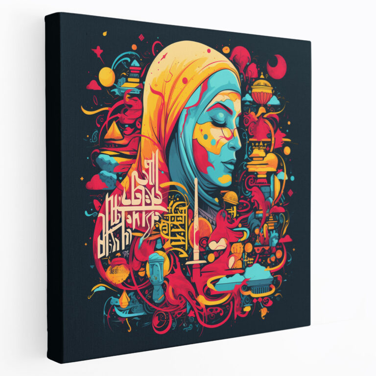 Holy Quran Wall Art - Pop Art Quran - Holy Quran, Canvas Wall Art, Vibrant Colors, Wall Decoration