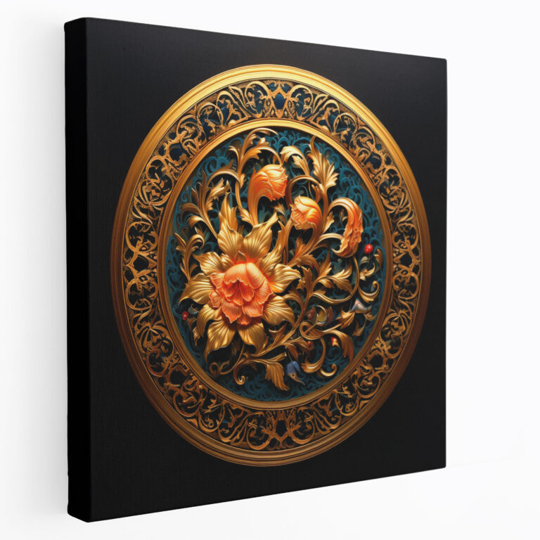 Holy Quran Canvas Print - Holy Quran, Canvas Wall Art, Golden Accents, Holy Quran