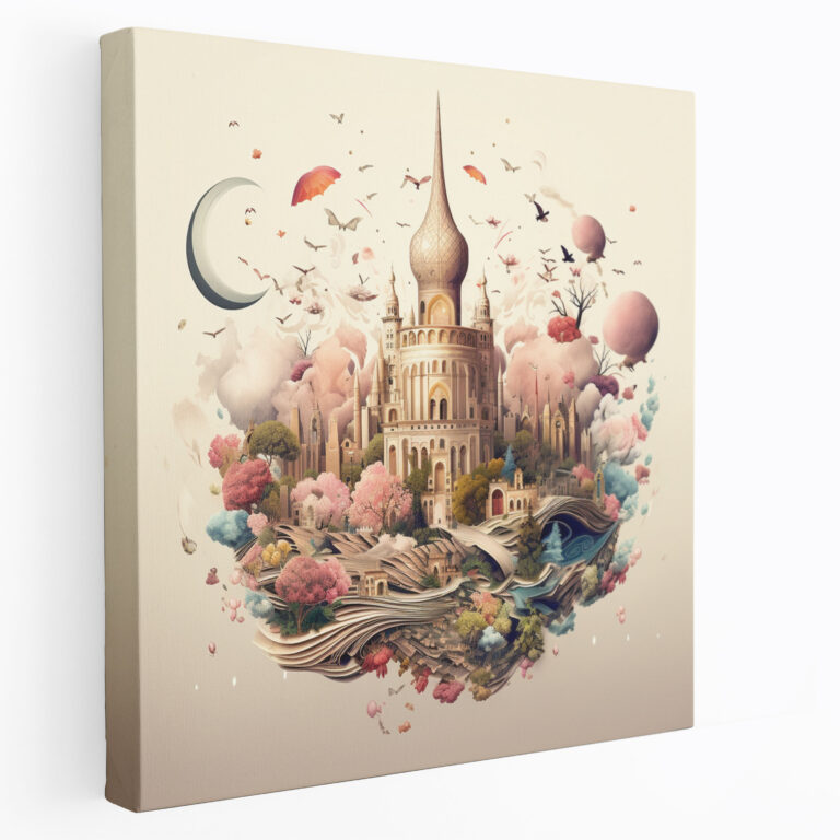 Holy Quran Wall Decoration - Holy Quran, Surreal Artwork, Canvas Print, Home Decoration
