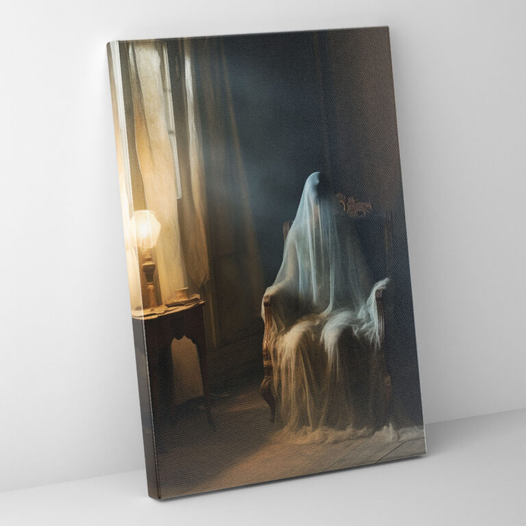 Horror Victorian House Canvas Print - Horror, Victorian House, Apparition, Canvas
