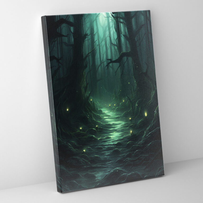 Horror Forest Canvas Print - Horror, Canvas Wall Art, Suspense, Canvas