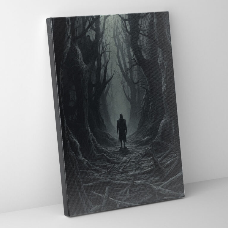 Horror Twisted Forest Canvas Print - Horror, Wall Decoration, Ominous, Wall Art