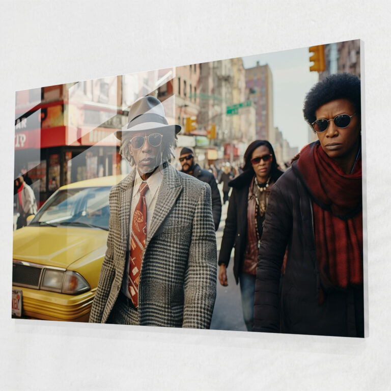 Harlem Streets Glass Print - Harlem, Glass Art, Glass Wall Art, Harlem
