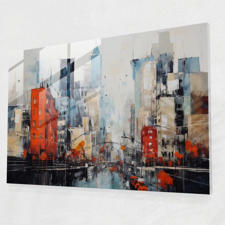 Harlem Urban Glass Print - Harlem, Glass Wall Art, Modern Art, Wall Decoration