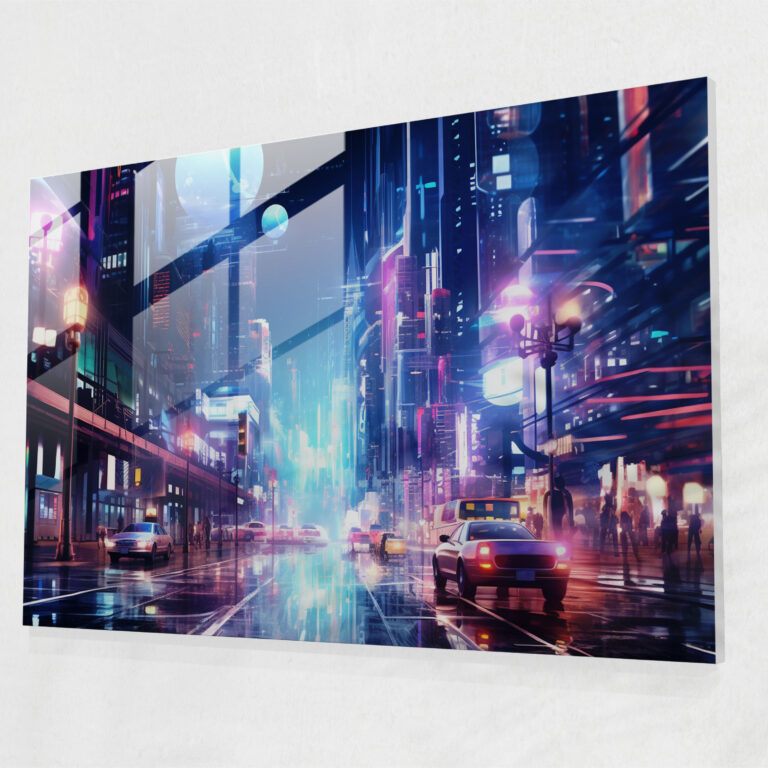 Harlem Glass Print - Harlem, Glass Art, Wall Decoration, Vibrant Cityscape