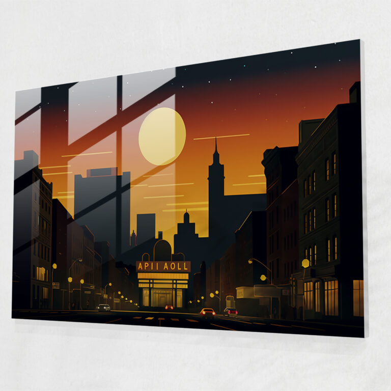 Apollo Theater Glass Print - Harlem, Minimalist, Harlem, Glass Wall Art