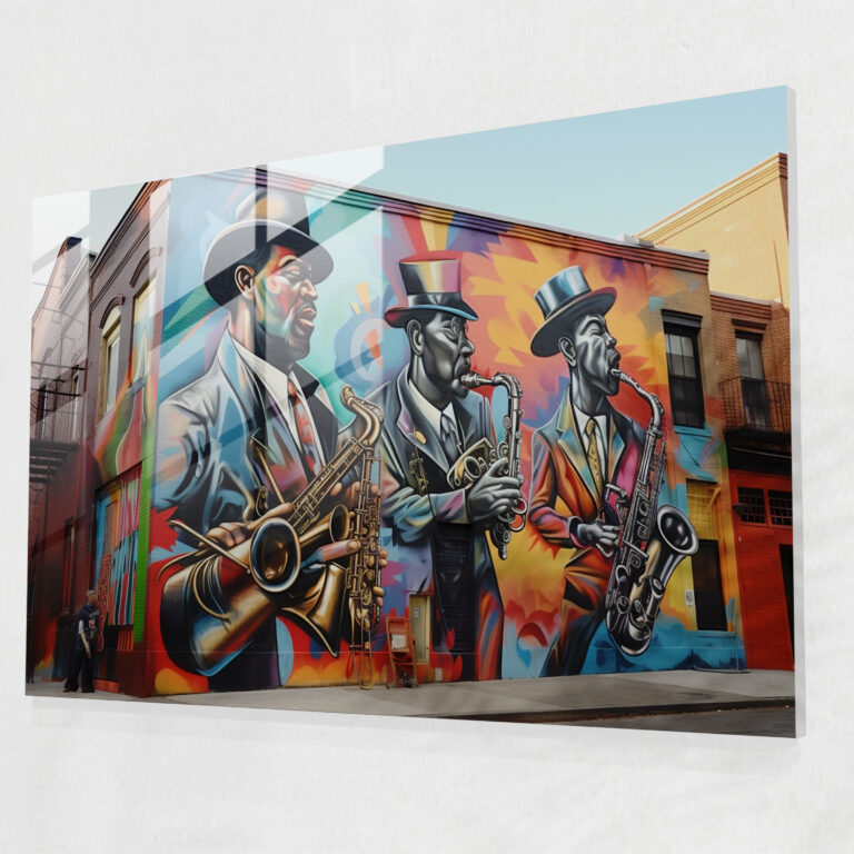 Harlem Glass Print - Graffiti Street Art Glass Wall Art - Harlem, Modern Art, Energy, Glass Wall Art