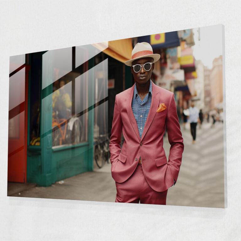 Harlem Glass Print - Street Fashion - Harlem, Influence, Unique Style, Home Decoration