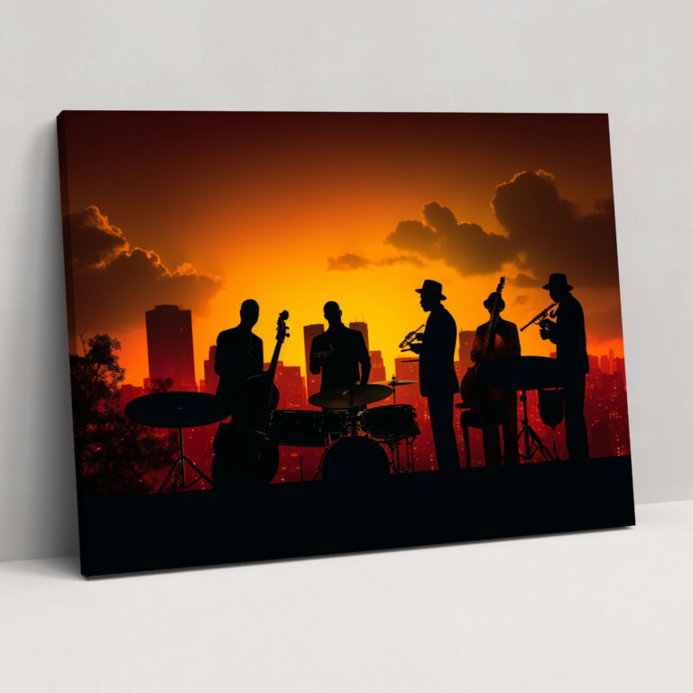 Harlem Jazz Band Canvas Print - Harlem, Wall Decoration, Canvas Wall Art, Wall Art