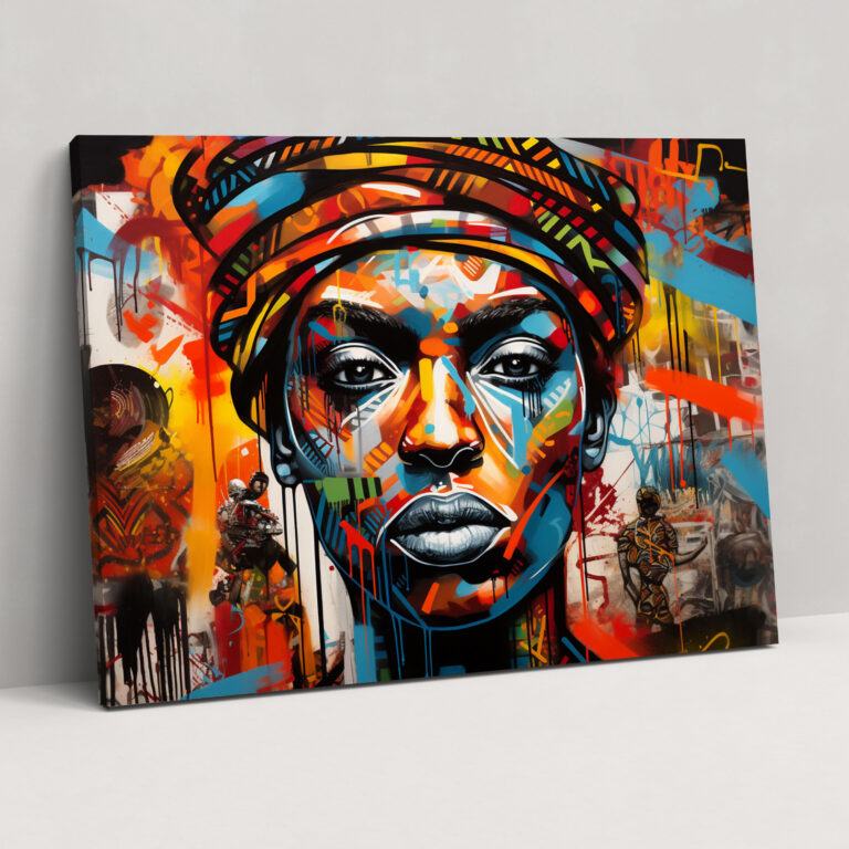Harlem Graffiti Canvas Print - Harlem, Statement Piece, Edgy, Canvas Print