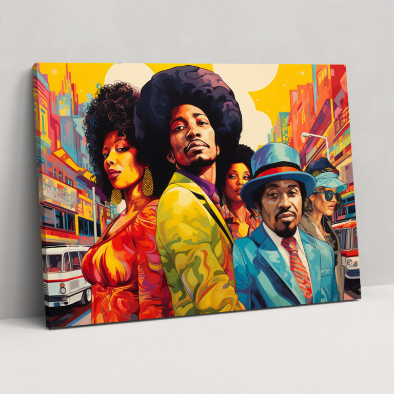 Harlem Pop Art Canvas Print - Harlem, Wall Art, Canvas Wall Art, Vibrant Pop Art