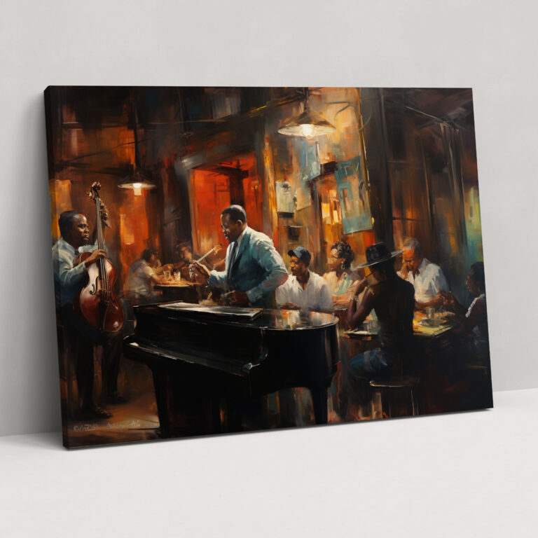 Soulful Harlem Jazz Club Canvas Print - Harlem, Home Decoration, Harlem Jazz Club, Wall Decoration