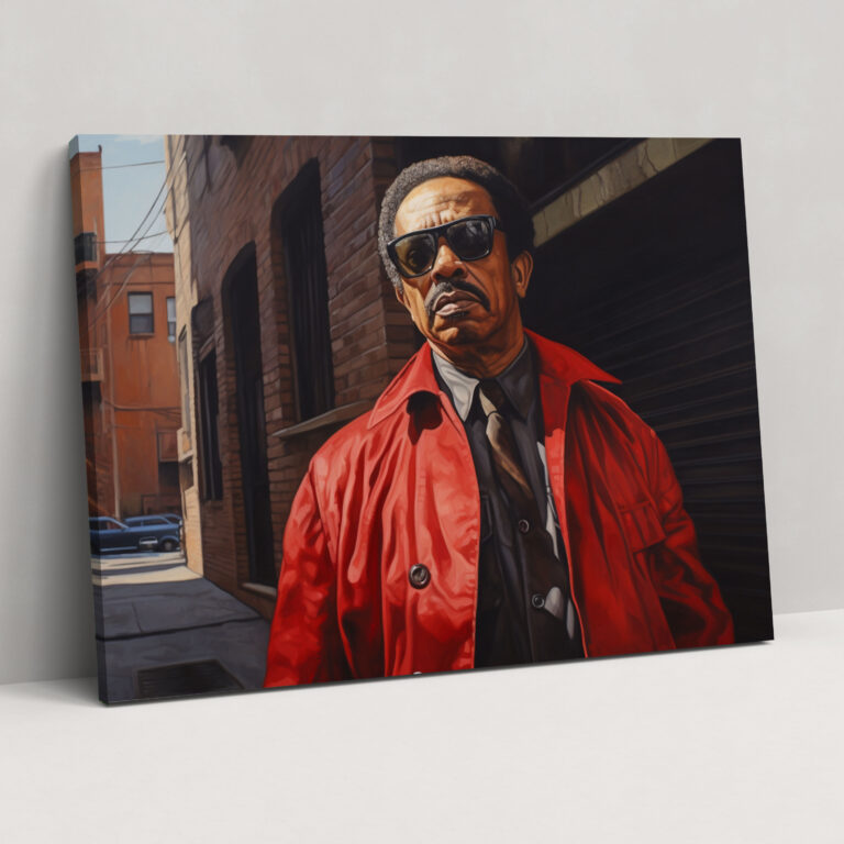 Influential Figure Portrait Canvas Print - Harlem, Canvas Wall Art, Home Decoration, Harlem