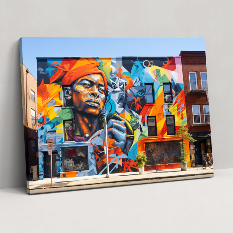 Harlem Graffiti Wall Art - Harlem, Wall Art, Canvas, Home Decoration