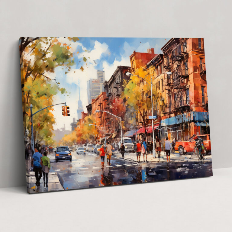 Harlem Street Life Canvas Print - Harlem, Canvas Wall Art, Canvas, Wall Decoration