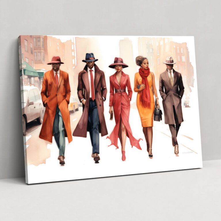Harlem Fashion Canvas Print - Harlem, Canvas, Home Decoration, Wall Decoration