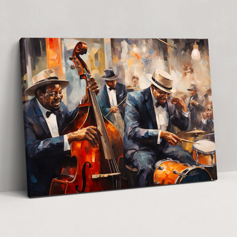 Harlem Jazz Musicians Canvas Print - Harlem, Home Decoration, Wall Art, Canvas Print