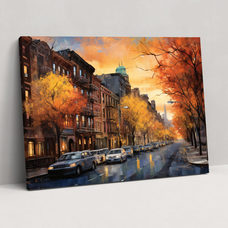 Harlem Cityscape Canvas Print - Harlem, Canvas Wall Art, Cityscape, Canvas