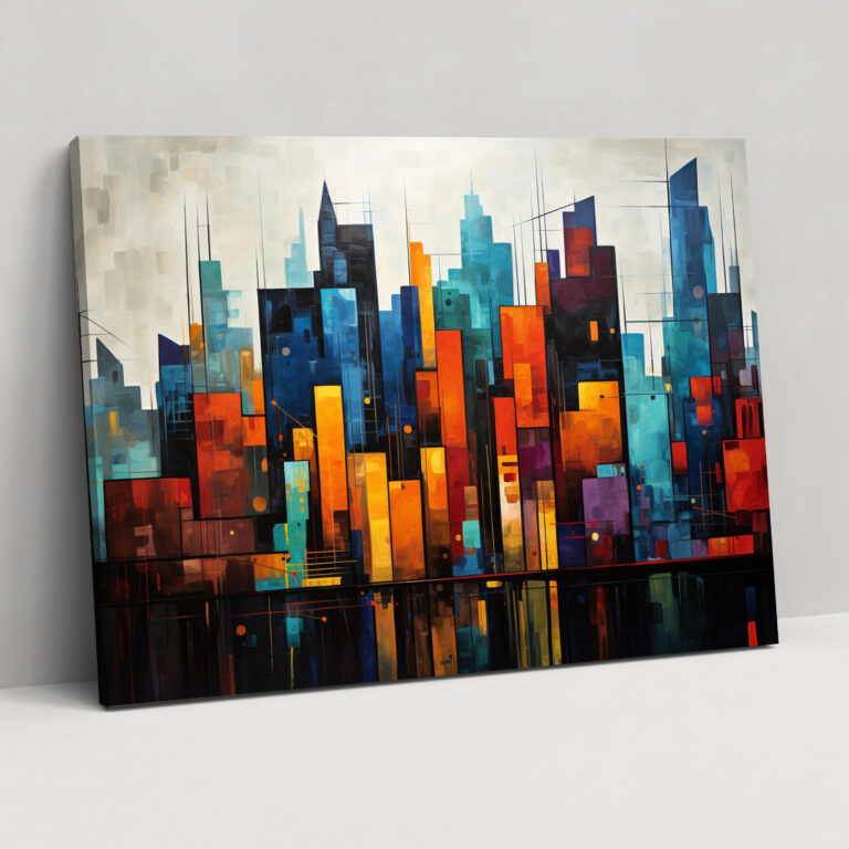 Dynamic Suburban City Canvas Print - Harlem, Home Decoration, Wall Art, Wall Decoration