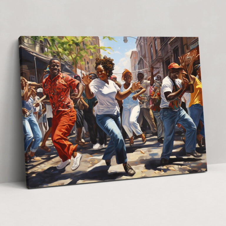 Harlem Street Festival Canvas Print - Harlem, Wall Art, Street Festival, Canvas