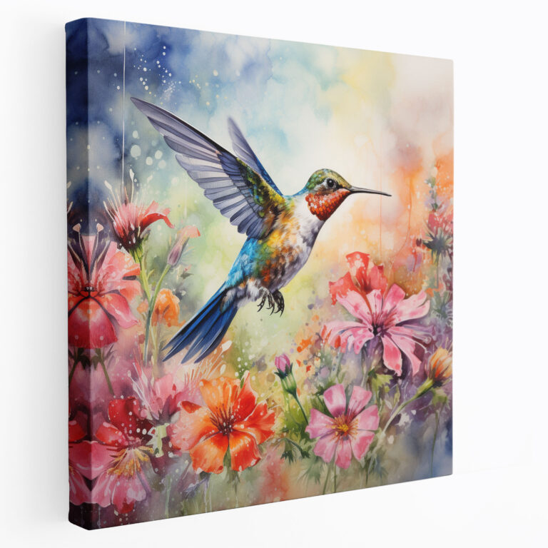 Hummingbird Canvas Print - Hummingbird, Canvas, Wall Decoration, Wall Art