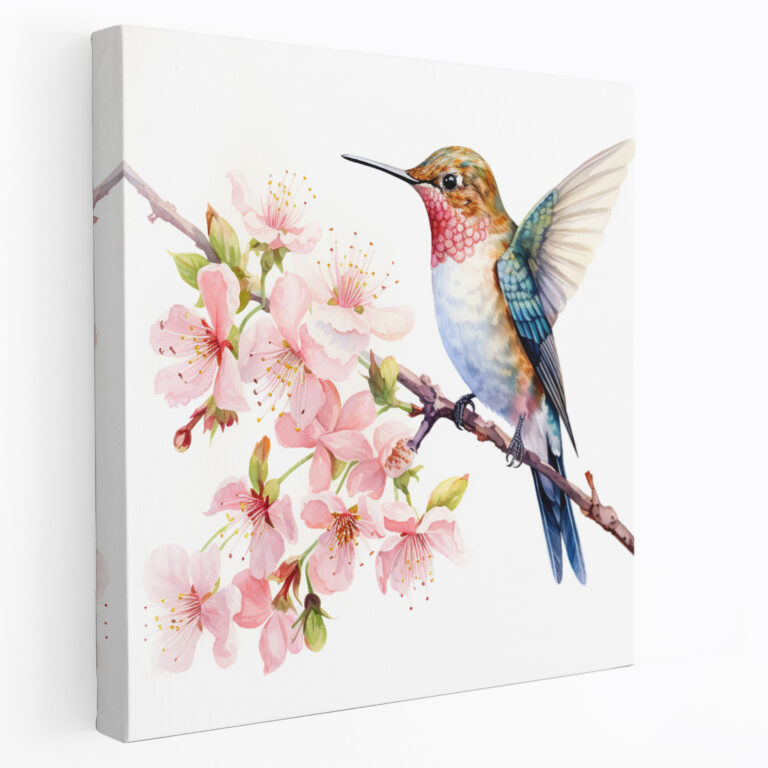 Hummingbird Wall Art - Hummingbird, Delicate, Branch, Hummingbird