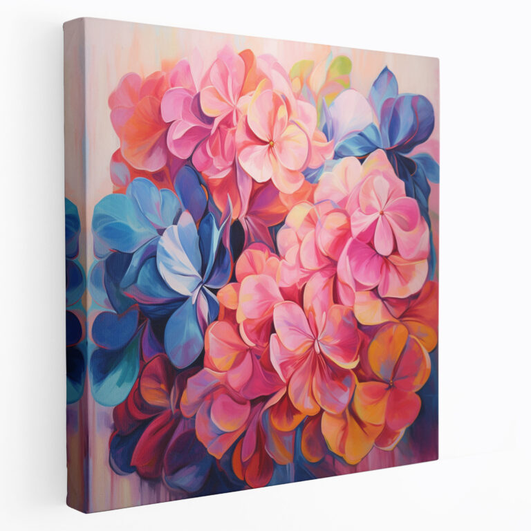 Hydrangea Abstract Canvas Print - Hydrangea, Abstract, Hydrangea, Wall Decoration