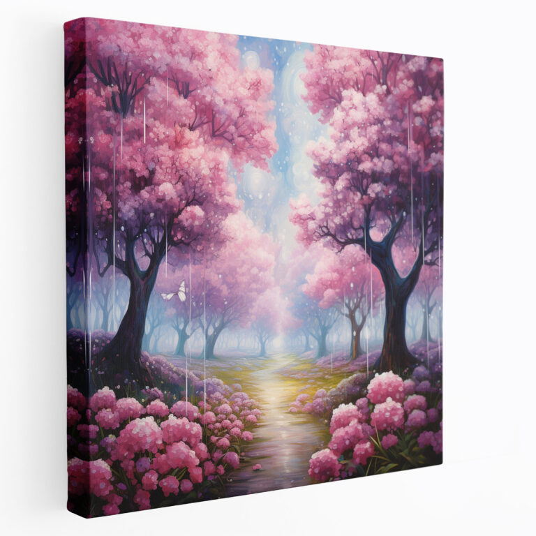 Hydrangea Whimsical Painting Wall Art - Hydrangea, Canvas Wall Art, Wall Decoration, Home Decoration