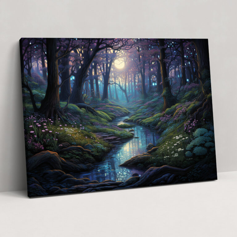 Twilight Whispers Wall Art - Hypnosis, Canvas Wall Art, Ethereal Ambiance, Canvas Print