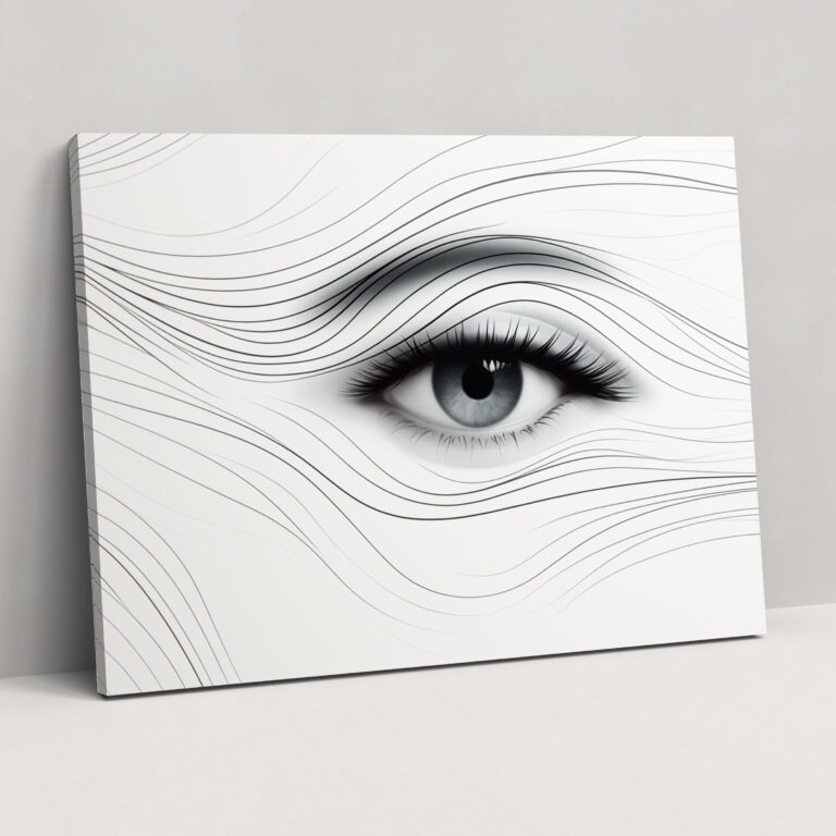 Hypnosis Wall Decoration - Hypnosis, Energy Waves, Canvas Wall Art, Wall Art
