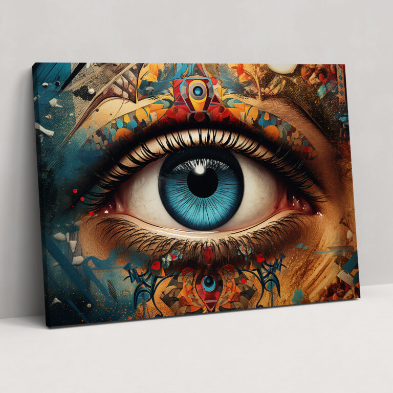 Hypnosis Wall Art - Hypnosis, Home Decoration, Kaleidoscope, Digital Collage Artwork