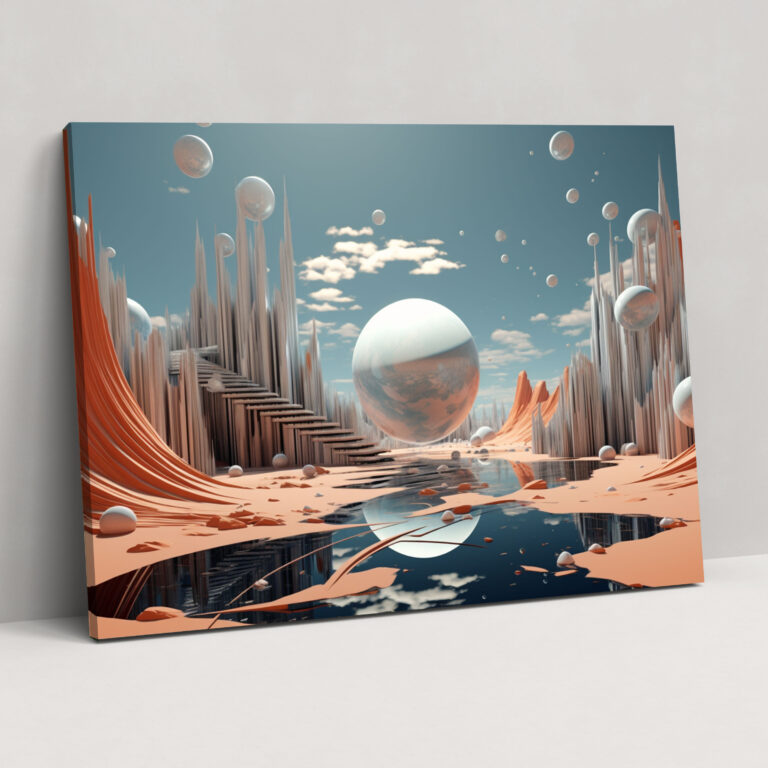 Hypnotic Dreamland Wall Art - Hypnosis, Digital Art, Floating Objects, Wall Art