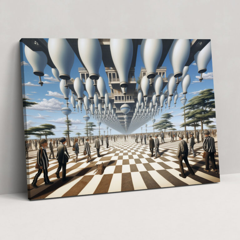 Mind-Bending Illusion Canvas Print - Hypnosis, Mind-Bending Picture, Hypnosis, Perception