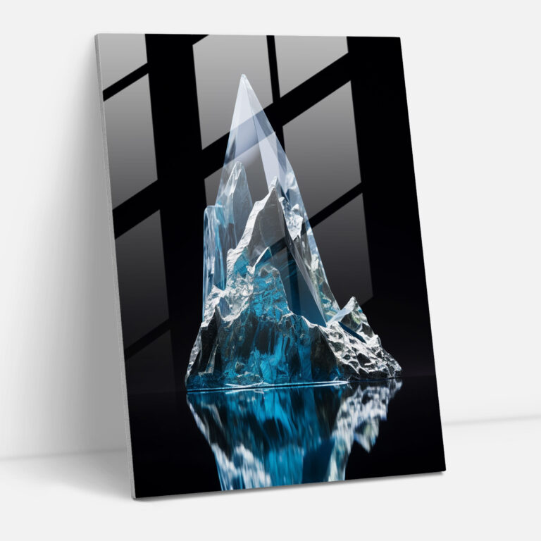 Tranquil Waters Glass Wall Art - Iceberg, Purity, Serenity, Serene