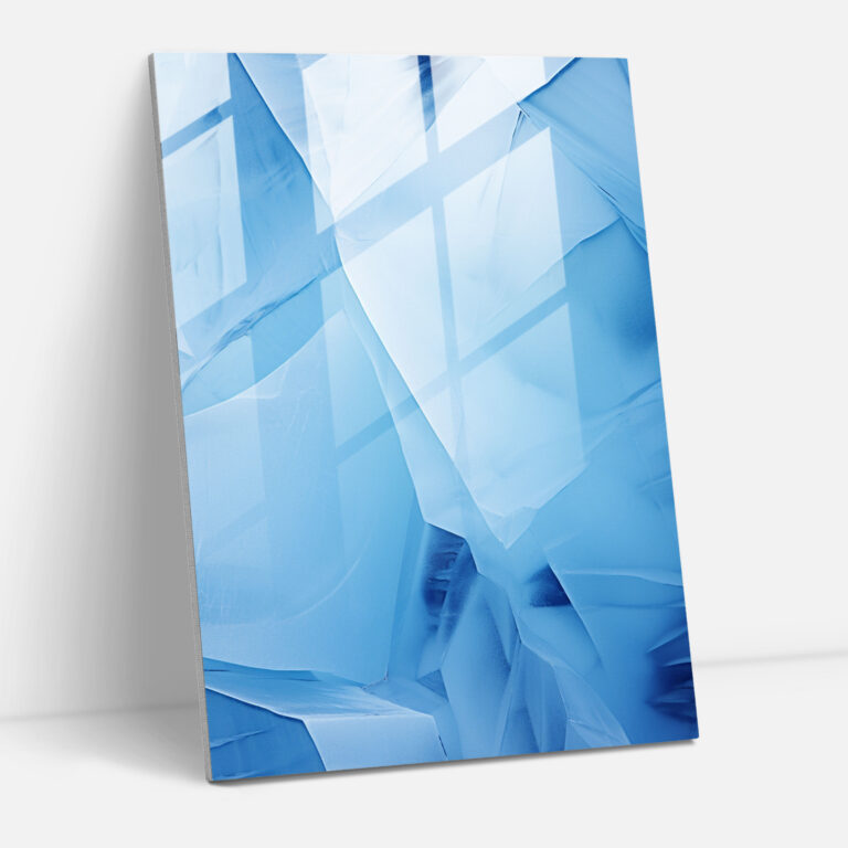 Intricate Iceberg Glass Print - Iceberg, Glass Wall Art, Captivating, Modern Art