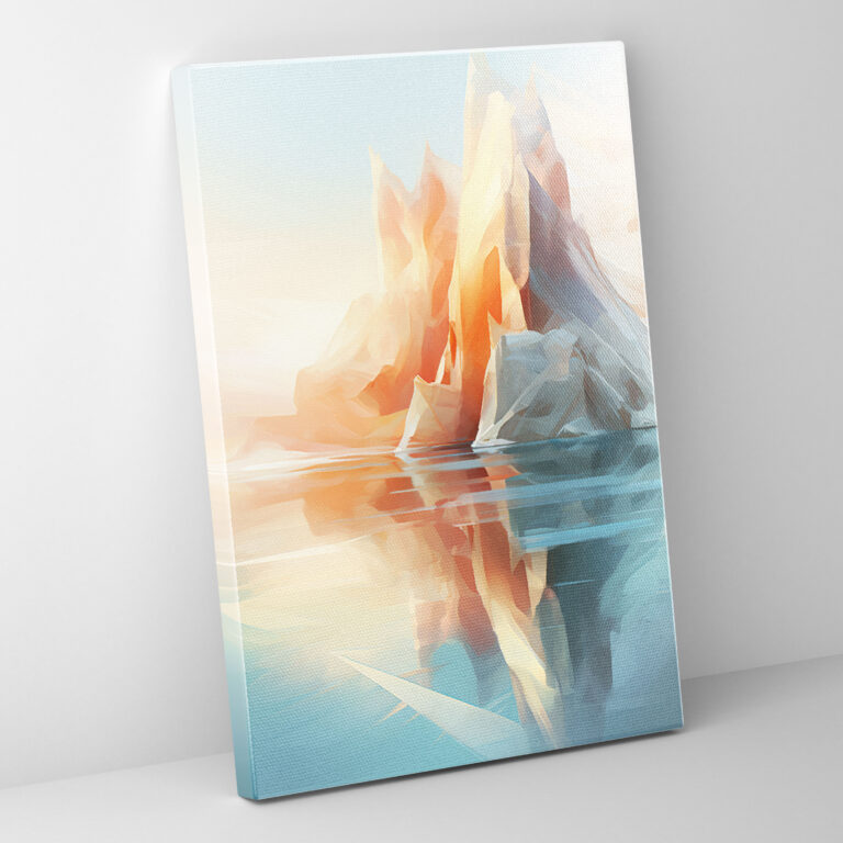 Iceberg Wall Decoration - Iceberg, Abstract Representation, Wall Decoration, Canvas Print