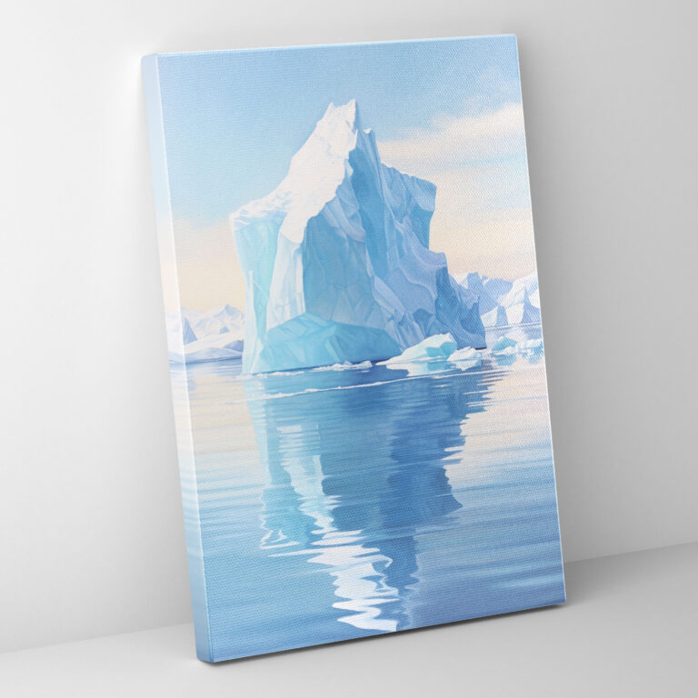 Iceberg Canvas Print - Iceberg, Calm Waters, Canvas Print, Wall Decoration
