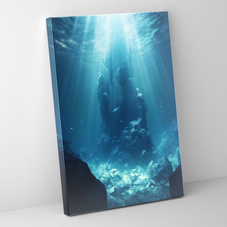 Underwater Iceberg Canvas Print - Iceberg, Canvas Wall Art, Canvas, Wall Decoration